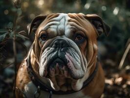 buldogue criada com generativo ai tecnologia foto