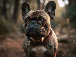 francês buldogue criada com generativo ai tecnologia foto