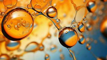 bolha óleo bolhas brilhante ai gerado foto