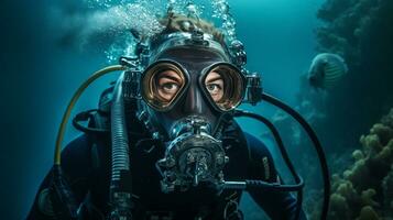 surpreendente embaixo da agua mundo cenário foto