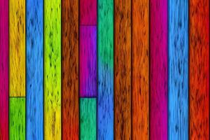colorida madeira fundo, arco Iris madeira fundo, madeira fundo, ai generativo foto