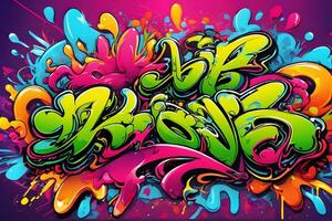 grafite fundo, grafite papel de parede, grafite padrão, rua arte fundo, grafite arte, grafite projeto, grafite pintar, ai generativo foto
