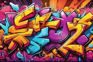 grafite papel de parede, grafite fundo, grafite padrão, rua arte fundo, grafite arte, grafite projeto, grafite pintar, ai generativo foto