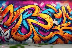 rua grafite fundo, rua grafite papel de parede, grafite padrão, grafite parede fundo, grafite rua arte, grafite pintura em rua parede, ai generativo foto