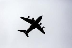 exposição e desfile aéreo no céu de madri, espanha foto