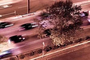 circulação e tráfego intenso em madri, espanha foto