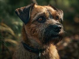 fronteira terrier cachorro criada com generativo ai tecnologia foto
