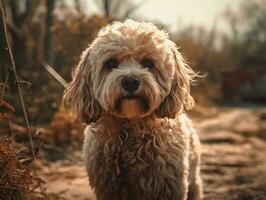 bolonhesa cachorro criada com generativo ai tecnologia foto