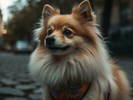 spitz cachorro criada com generativo ai tecnologia foto