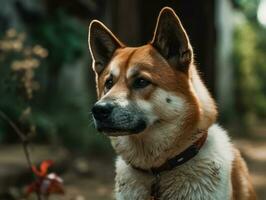 akita cachorro criada com generativo ai tecnologia foto