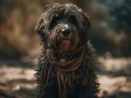 barbet cachorro criada com generativo ai tecnologia foto