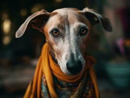 azawakh cachorro criada com generativo ai tecnologia foto