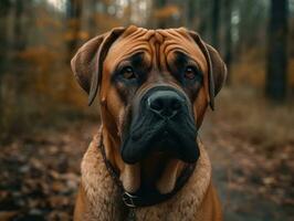 boerboel cachorro criada com generativo ai tecnologia foto