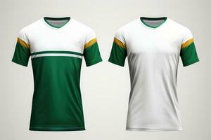 brincar Esportes futebol equipe uniformes Muitas cores camisa, generativo ai ilustração foto