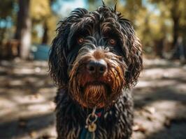 barbet cachorro criada com generativo ai tecnologia foto