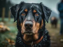 vendedor de apêndices Sennenhunde cachorro criada com generativo ai tecnologia foto