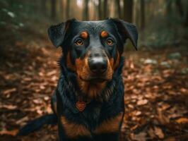 Beauceron cachorro criada com generativo ai tecnologia foto