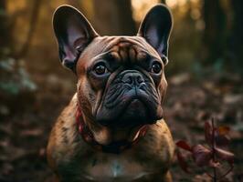 francês buldogue criada com generativo ai tecnologia foto