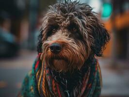 barbet cachorro criada com generativo ai tecnologia foto