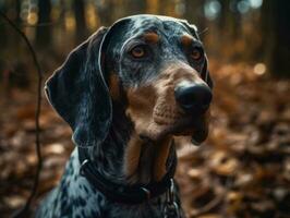 bluetick coonhound cachorro criada com generativo ai tecnologia foto