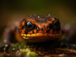 salamandra retrato criada com generativo ai tecnologia foto