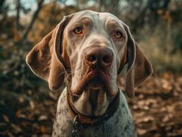 braco italiano cachorro criada com generativo ai tecnologia foto