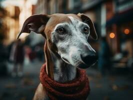 azawakh cachorro criada com generativo ai tecnologia foto