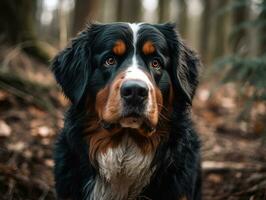 Bernese montanha cachorro criada com generativo ai tecnologia foto
