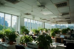 energia eficiente dispositivos dentro a escritório. ai generativo foto