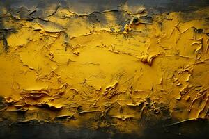 horizontal ou vertical grunge fundo com etnia enfeites e reboco textura do amarelo cor. ai generativo foto