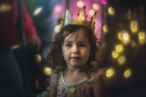 fofa menina princesa. gerar ai foto