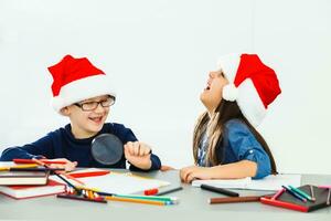 elementar era criança, criando arte, escola dentro arte aula, sala de aula, Natal produtos foto