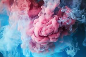 colorida azul e tolet fumaça nuvens abstrato fundo, generativo ai foto