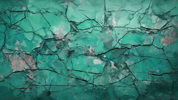 água-marinha concreto rachado superfície texturizado fundo foto