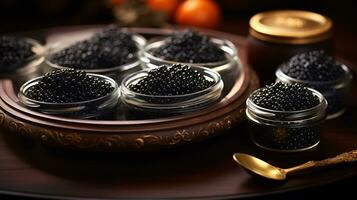 Prêmio foto do caviar Comida ai generativo