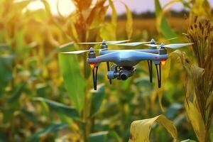 zangão monitoramento cultivo e inteligente agricultura dentro uma digital agricultura. ai generativo foto