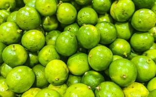 suculento verde Lima limão citrino fruta frutas supermercado México. foto
