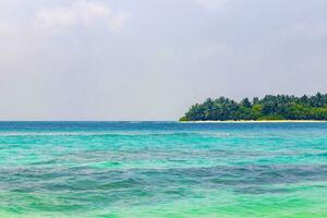 kuramathi Maldivas tropical paraíso ilha Visão a partir de Rasdhoo Maldivas. foto