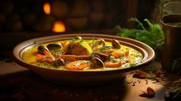 foto do halawet el-jibn Como uma prato dentro uma sofisticado restaurante. generativo ai