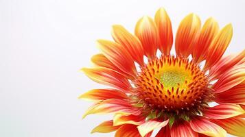 foto do lindo gaillardia flor isolado em branco fundo. generativo ai