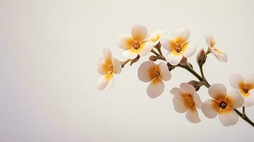 foto do lindo nemesia flor isolado em branco fundo. generativo ai