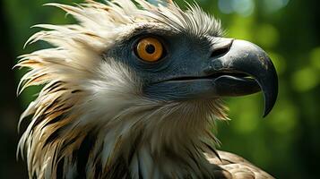 fechar-se foto do uma abutre olhando qualquer direção. generativo ai
