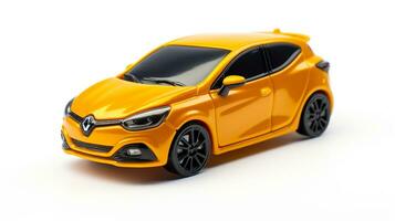 exibindo uma 3d miniatura hatchback carro. generativo ai foto