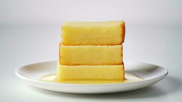 foto do amarelo manteiga bolo. generativo ai