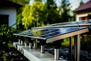 solar água aquecedores em suburbano casas fundo com esvaziar espaço para texto foto