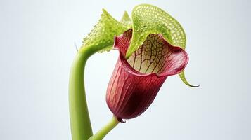 foto do lindo jarro plantar flor isolado em branco fundo. generativo ai