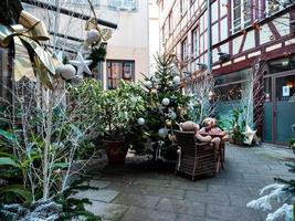 decorações de natal na cidade de strasbourg, frança foto