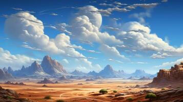 a rígido do beleza deserto cênico panorama foto