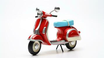 exibindo uma 3d miniatura vespa. generativo ai foto