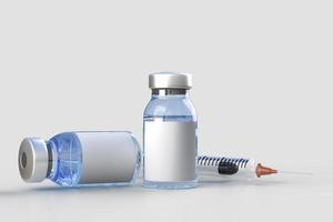 ferramentas médicas e vacinas covid-19. maquete de banner